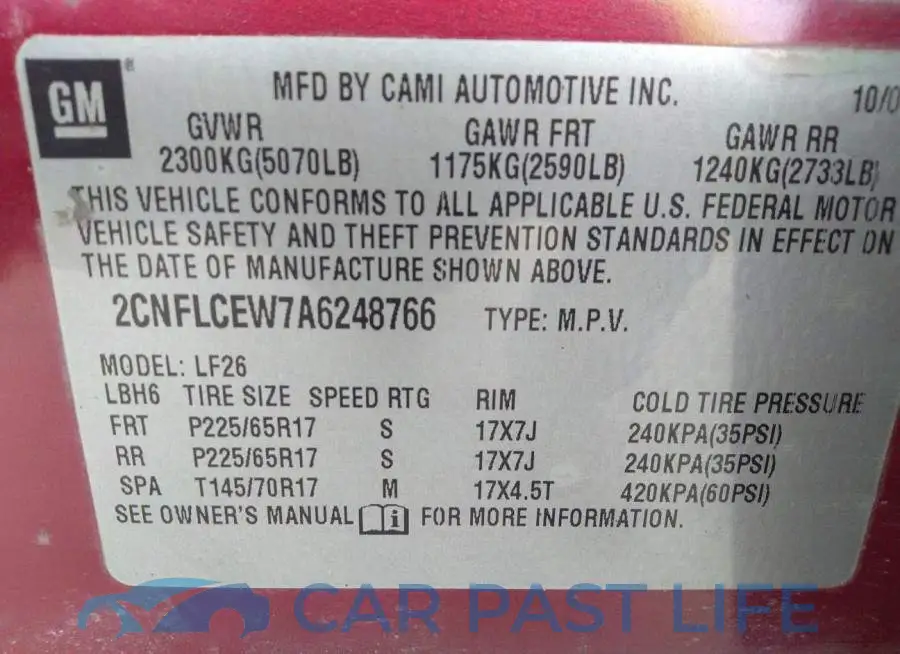2CNFLCEW7A6248766# 9