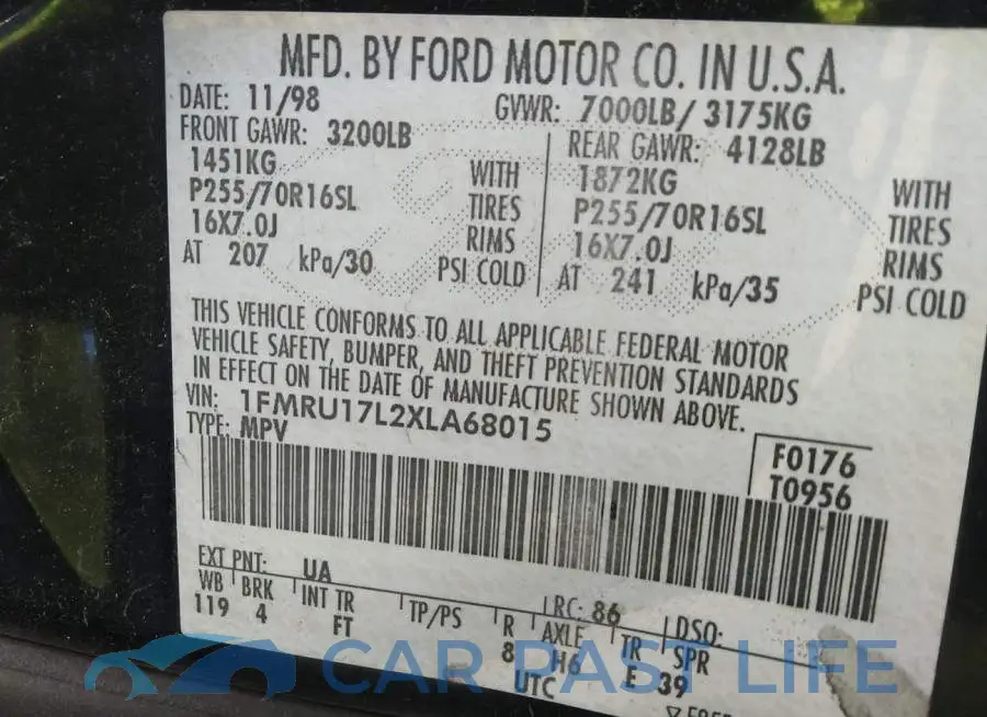 1FMRU17L2XLA68015# 9