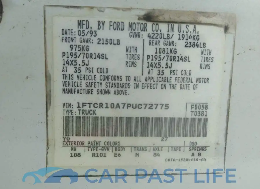 1FTCR10A7PUC72775# 9