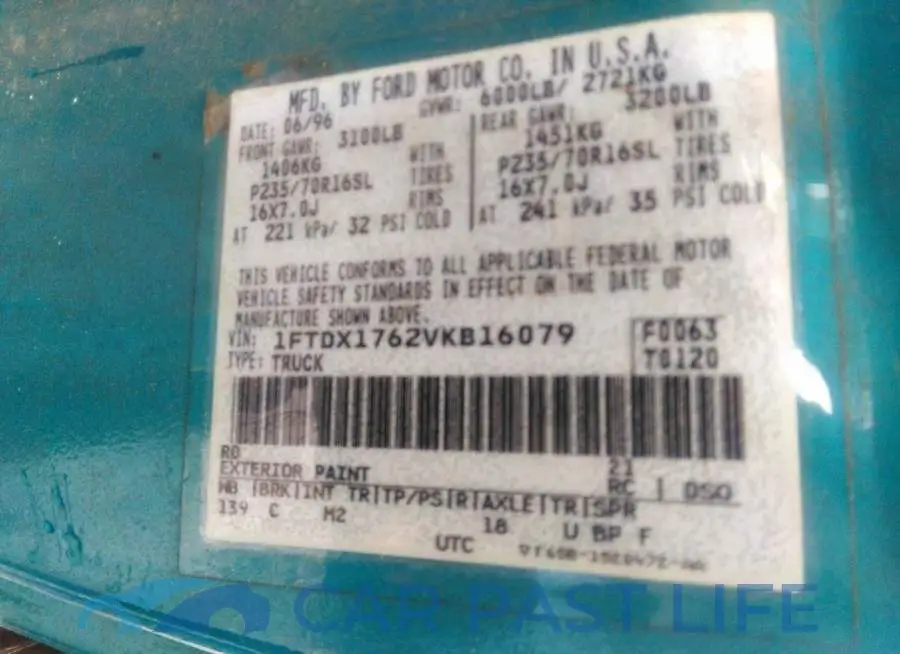 1FTDX1762VKB16079# 9