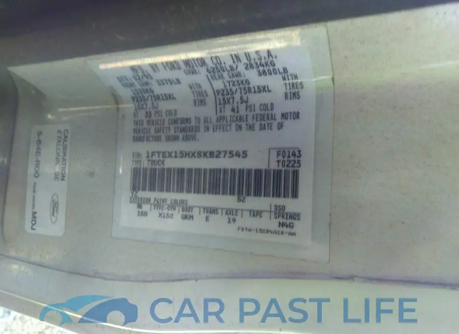 1FTEX15HXSKB27545# 9