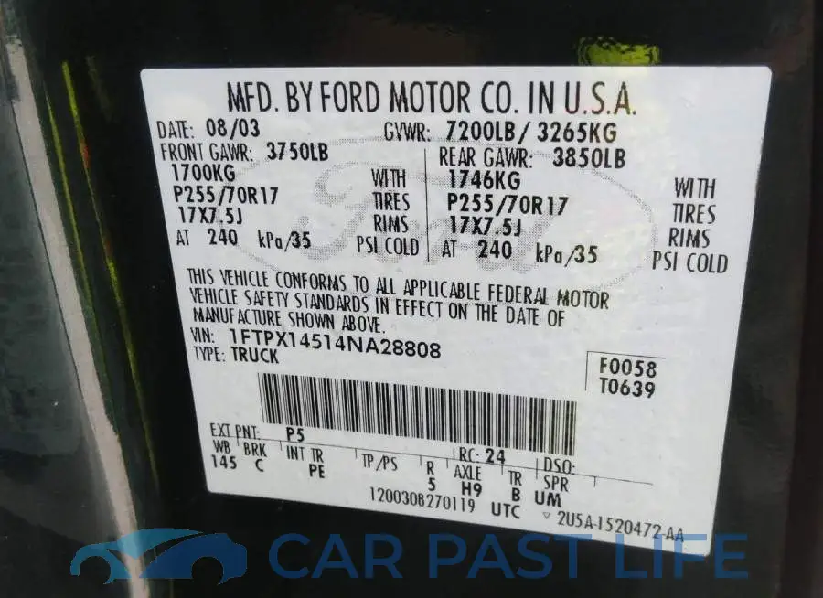 1FTPX14514NA28808# 9