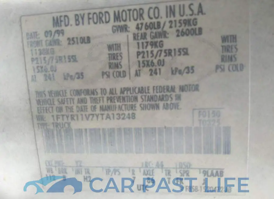 1FTYR11V7YTA13248# 9