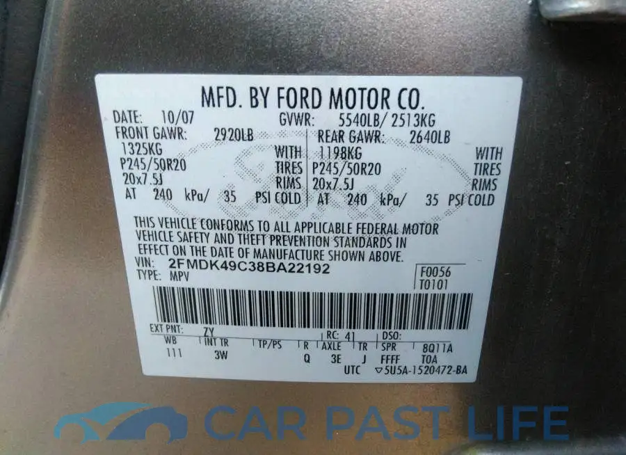 2FMDK49C38BA22192# 9