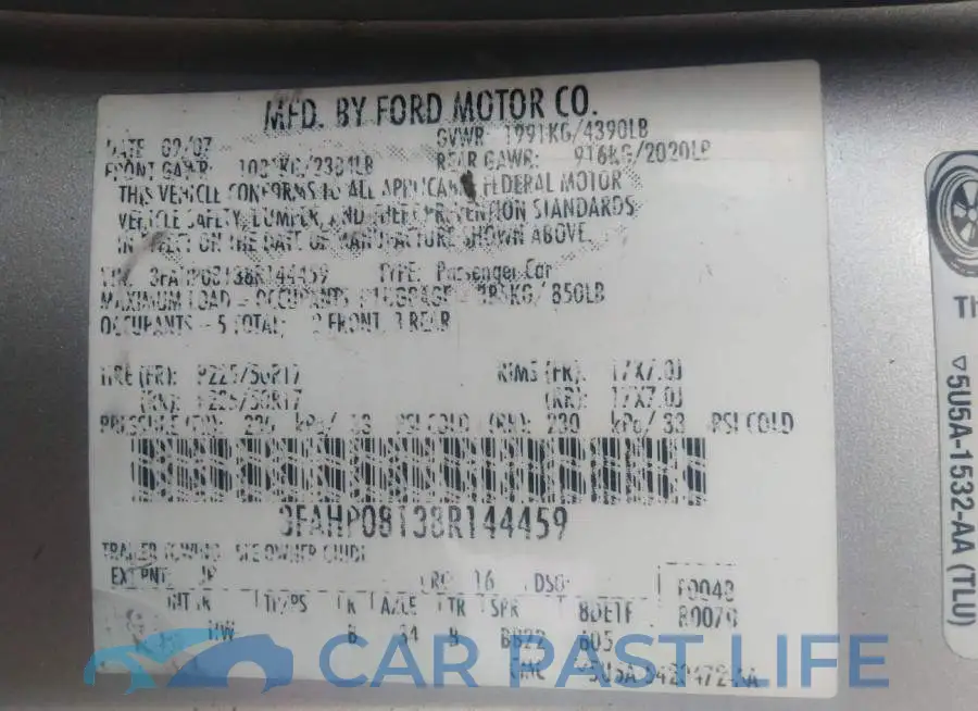 3FAHP08138R144459# 9