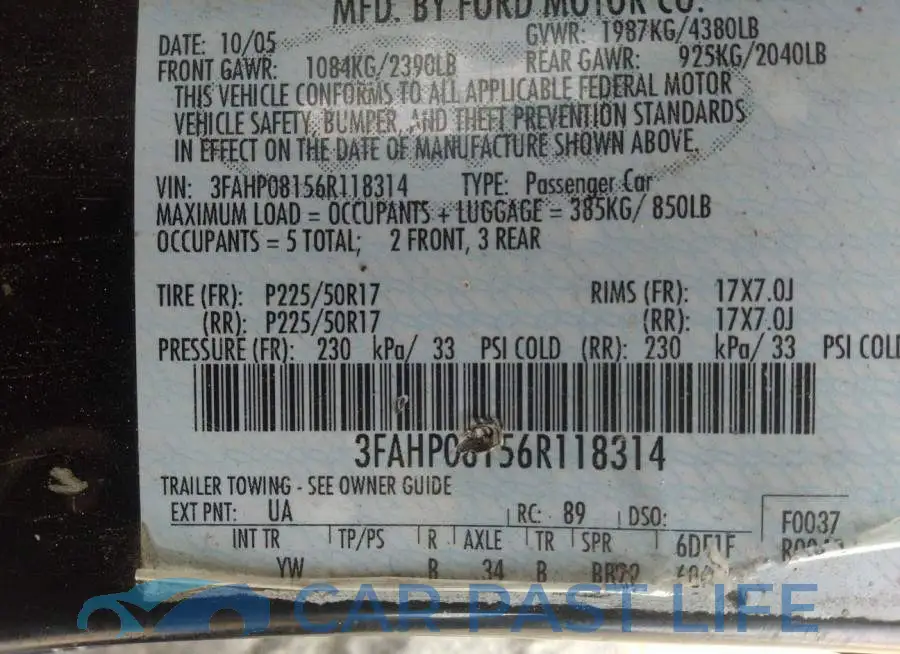 3FAHP08156R118314# 9