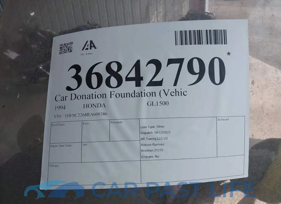 1HFSC2268RA600386# 10