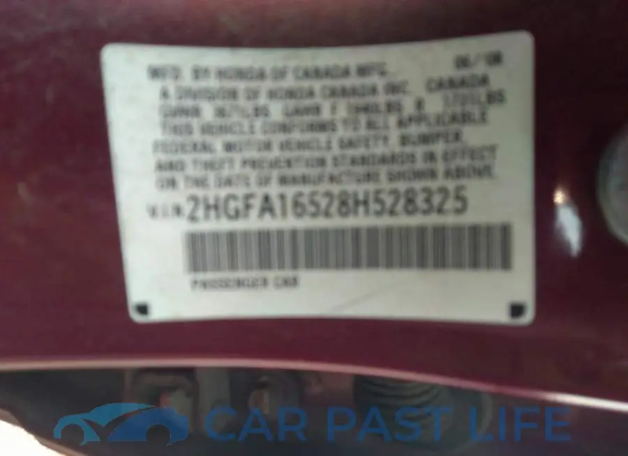 2HGFA16528H528325# 9