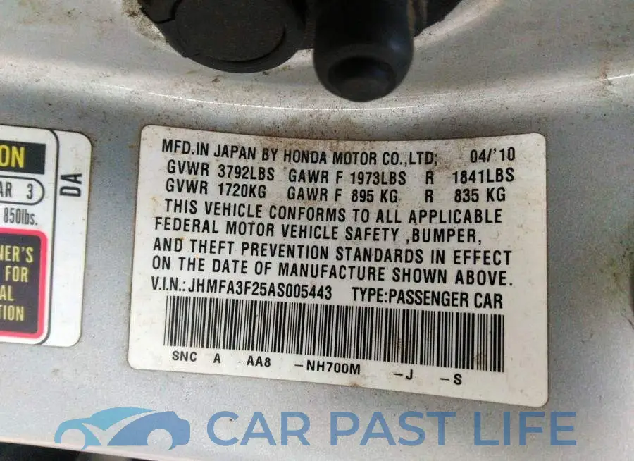 JHMFA3F25AS005443# 9