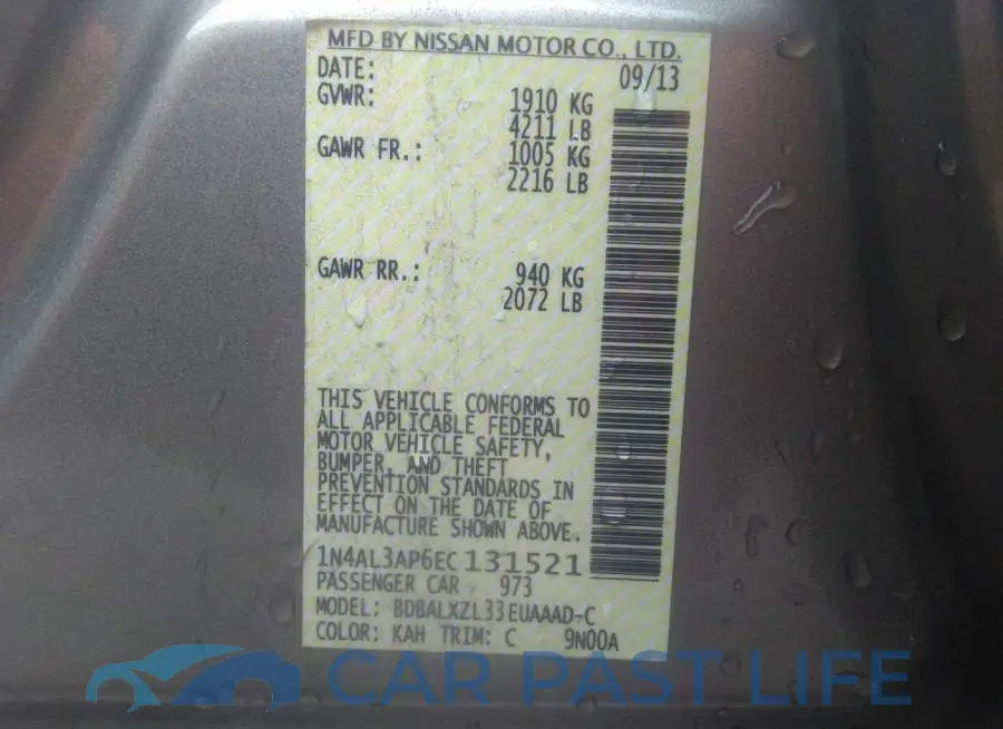1N4AL3AP6EC131521# 9