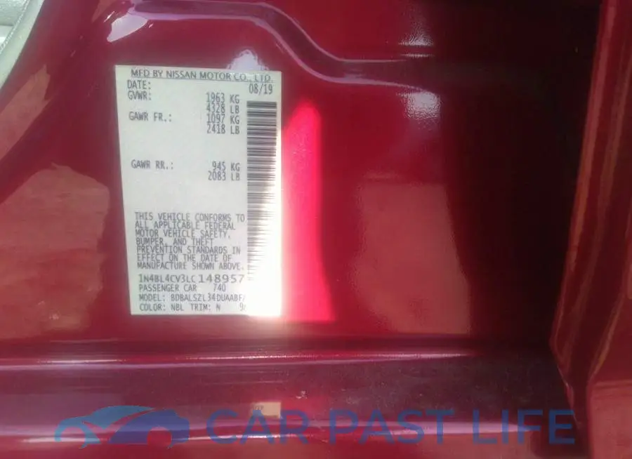 1N4BL4CV3LC148957# 9