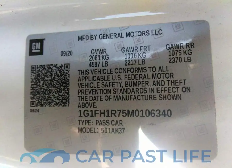 1G1FH1R75M0106340# 9