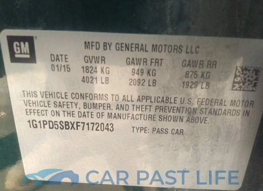 1G1PD5SBXF7172043# 9