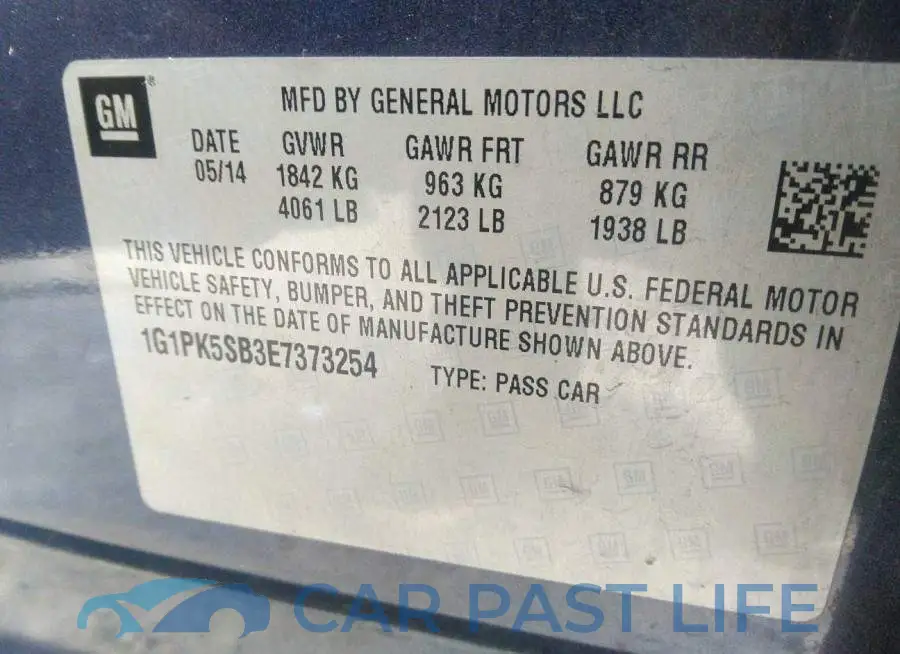 1G1PK5SB3E7373254# 9