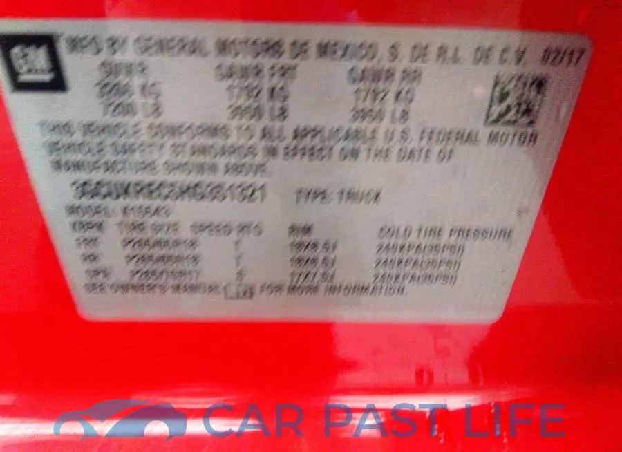 3GCUKREC5HG351321# 9