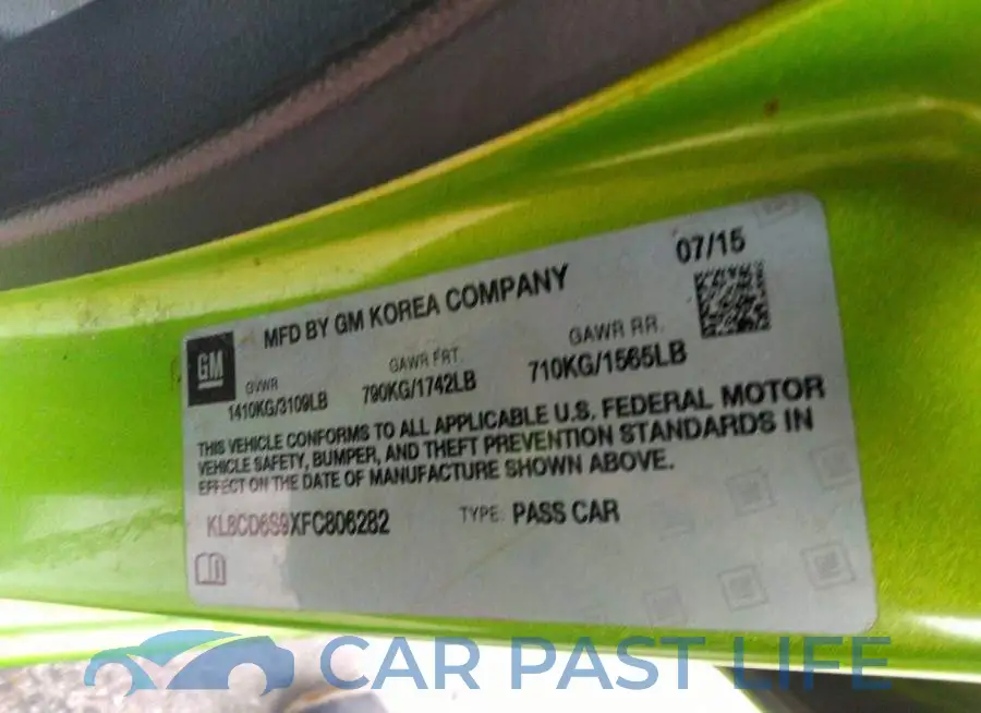 KL8CD6S9XFC806282# 9
