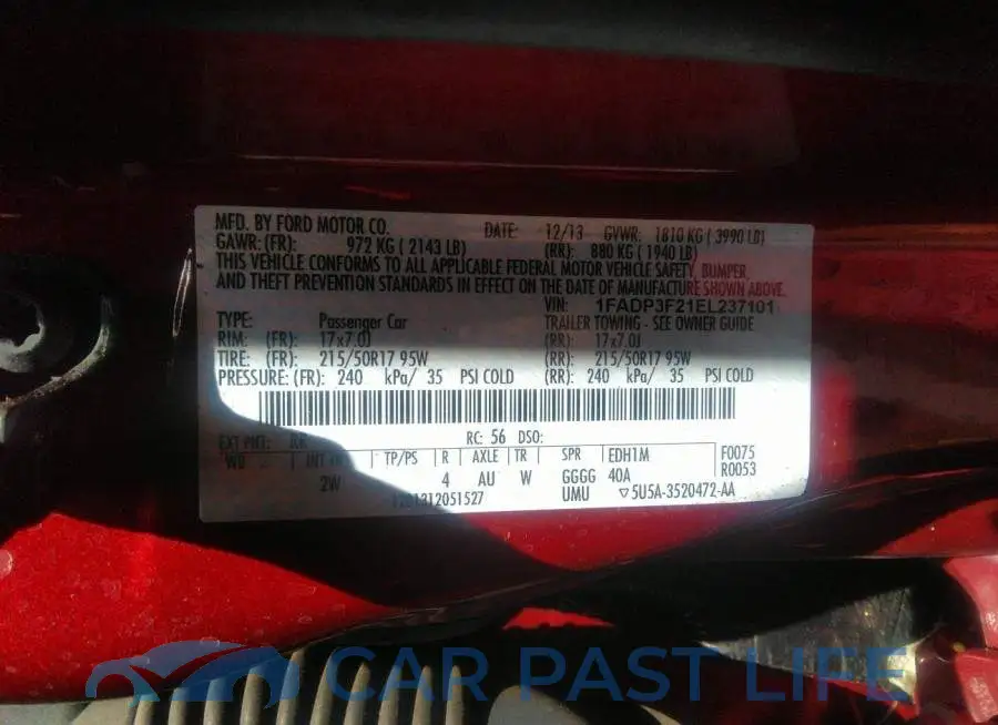 1FADP3F21EL237101# 9