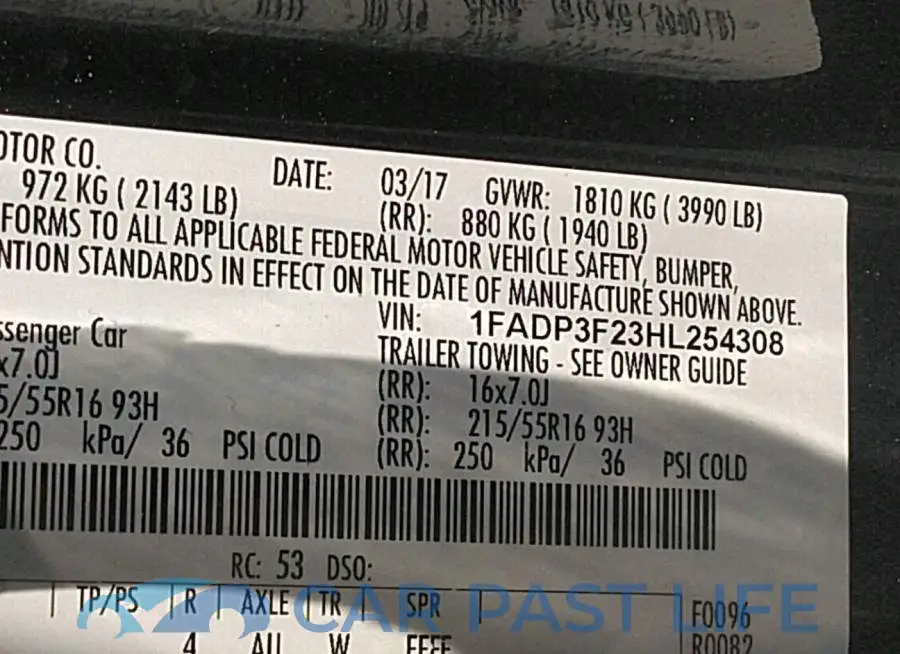 1FADP3F23HL254308# 9
