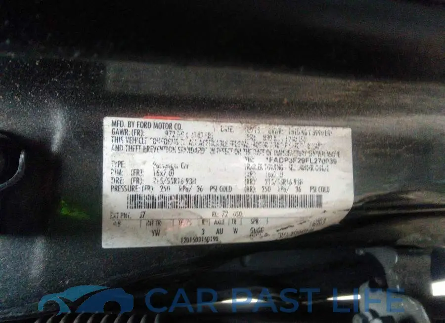 1FADP3F29FL270039# 9