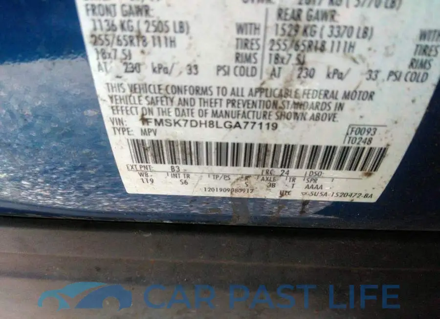 1FMSK7DH8LGA77119# 9