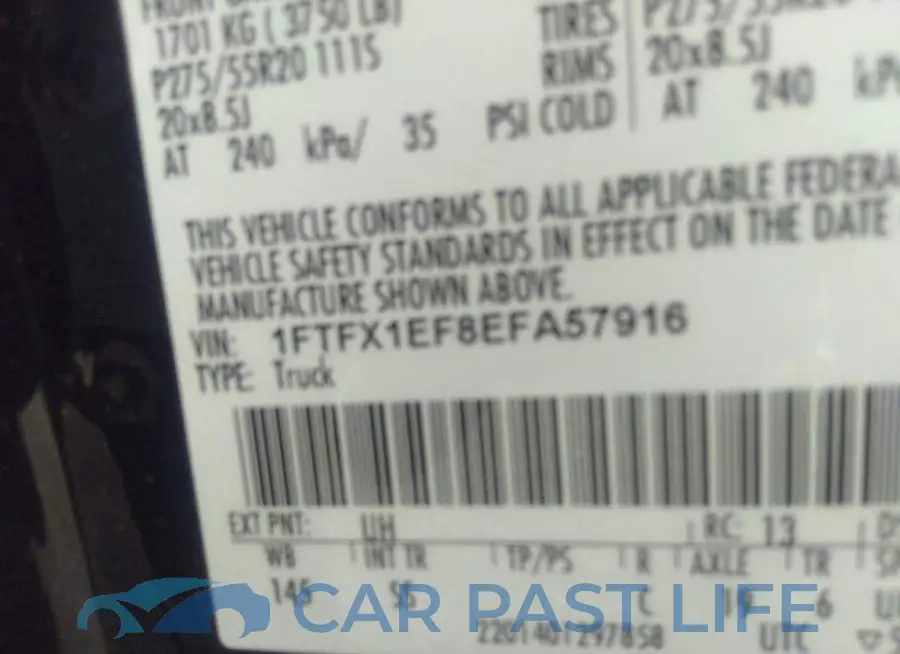 1FTFX1EF8EFA57916# 9