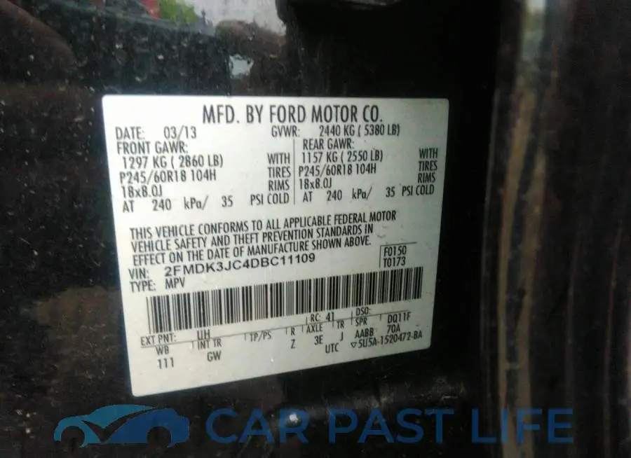 2FMDK3JC4DBC11109# 9