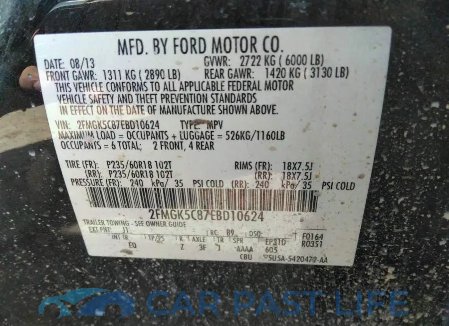 2FMGK5C87EBD10624# 9
