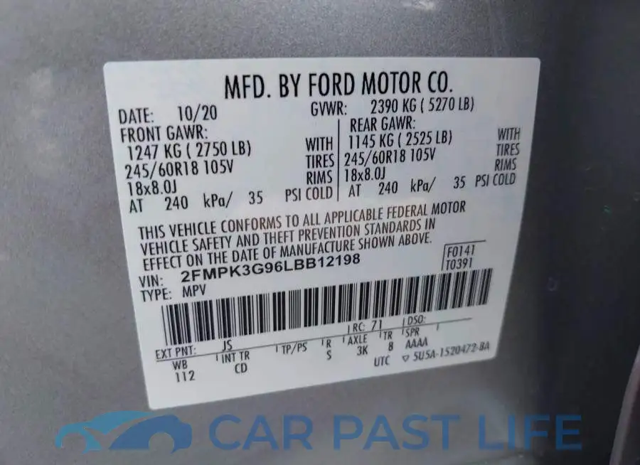 2FMPK3G96LBB12198# 9