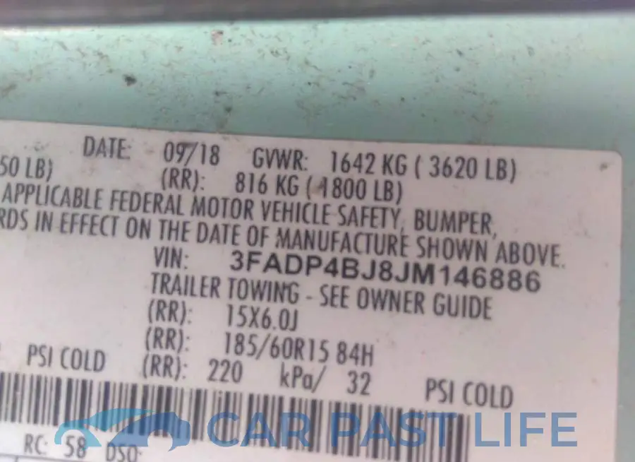 3FADP4BJ8JM146886# 9