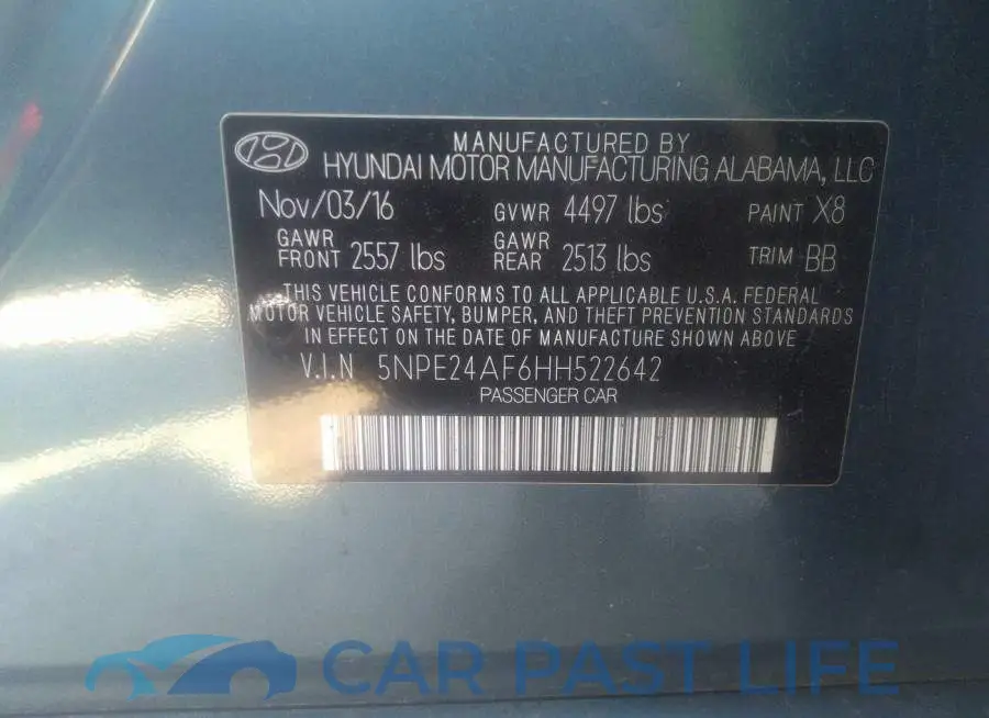 5NPE24AF6HH522642# 9