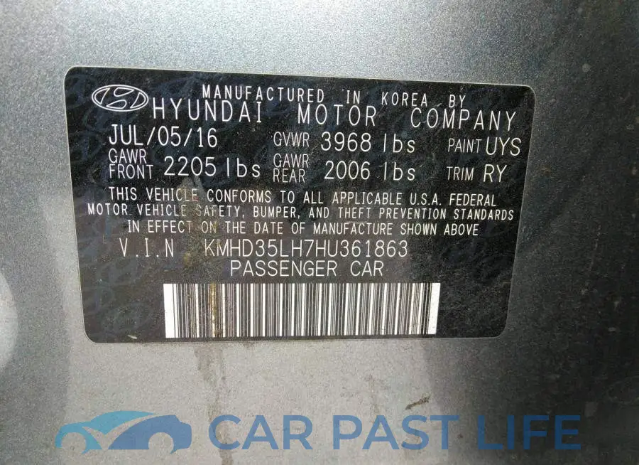 KMHD35LH7HU361863# 9