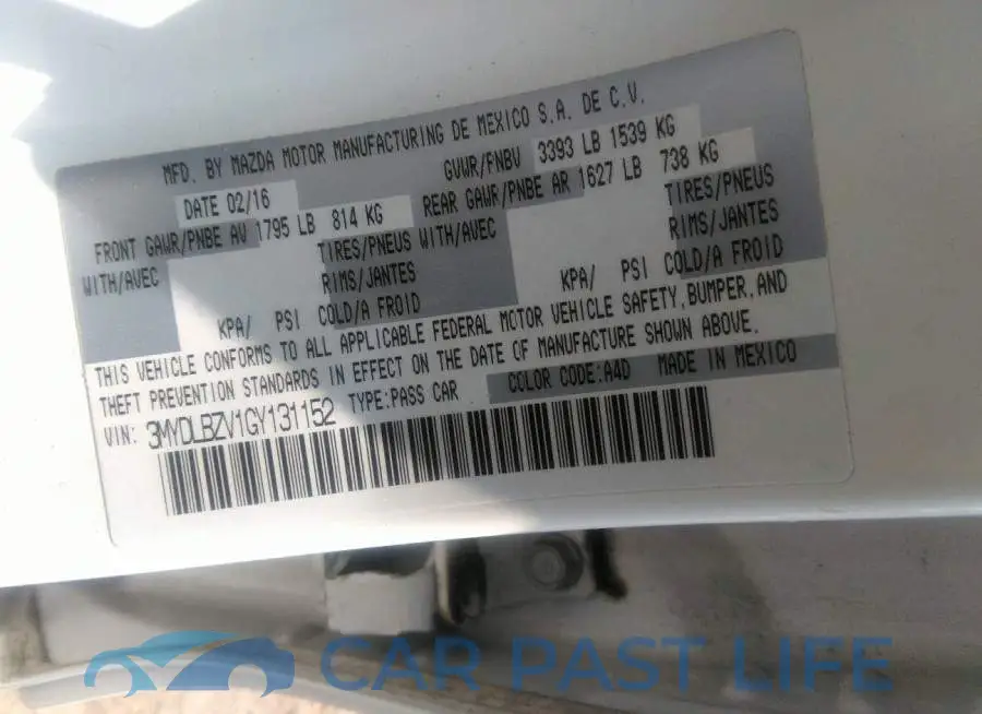 3MYDLBZV1GY131152# 9
