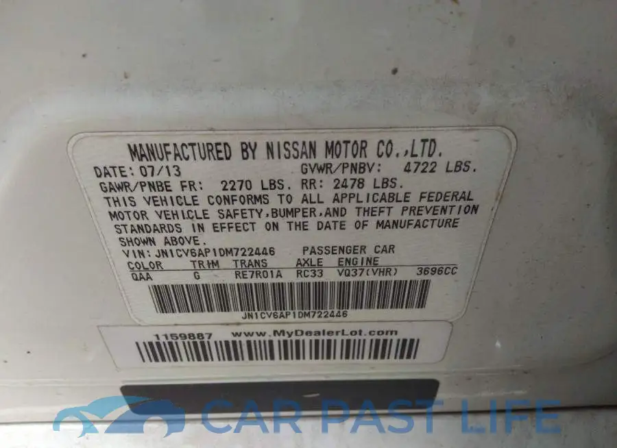 JN1CV6AP1DM722446# 9