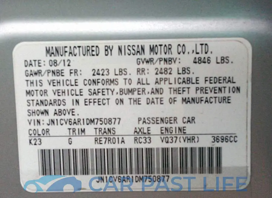 JN1CV6AR1DM750877# 9