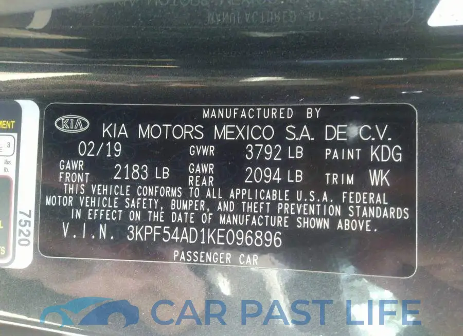 3KPF54AD1KE096896# 9