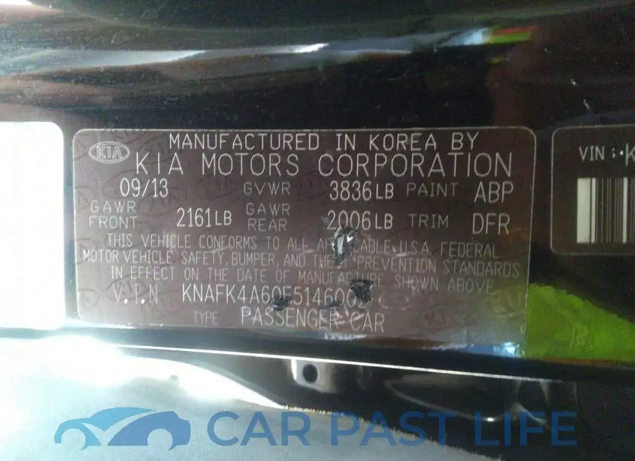 KNAFK4A60E5146002# 9