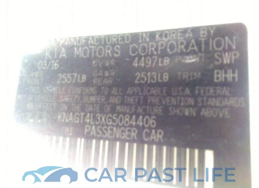 KNAGT4L3XG5084406# 9
