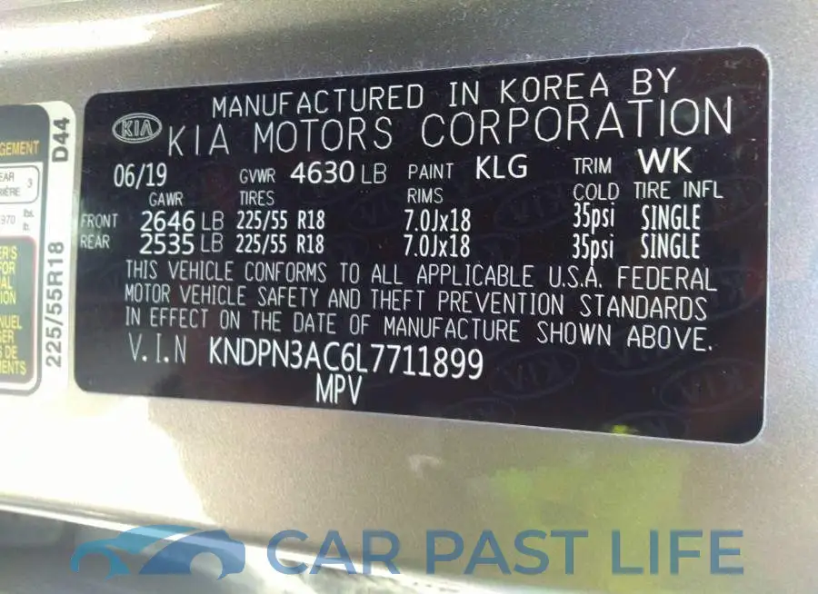 KNDPN3AC6L7711899# 9