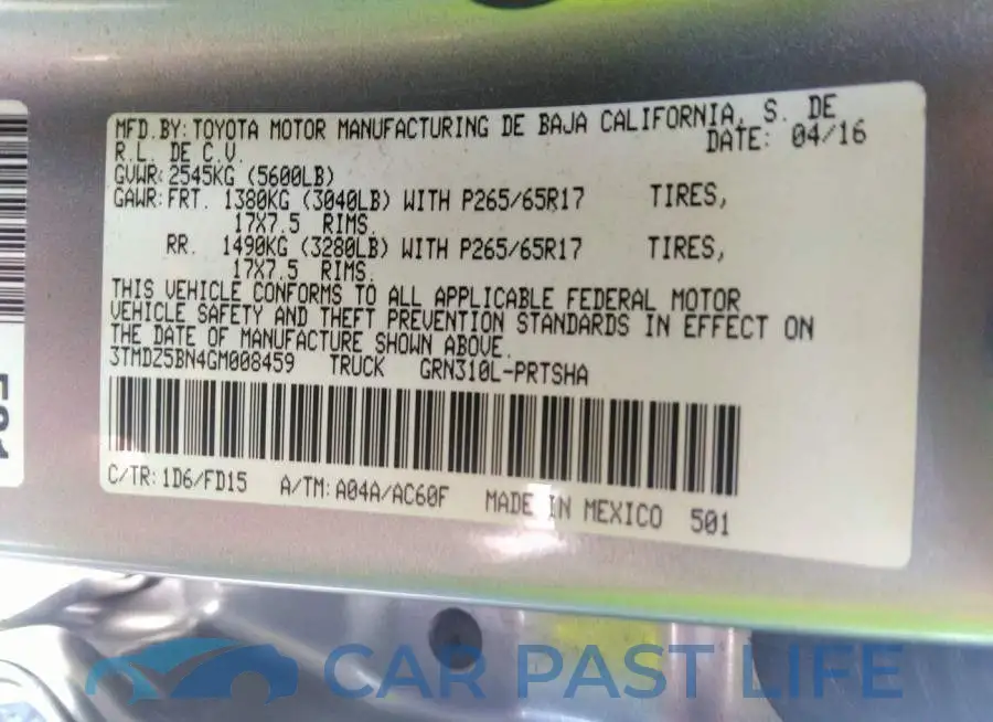 3TMDZ5BN4GM008459# 9