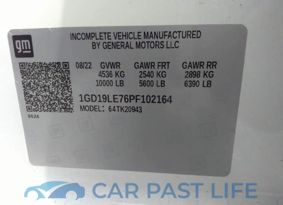 1GD19LE76PF102164# 9
