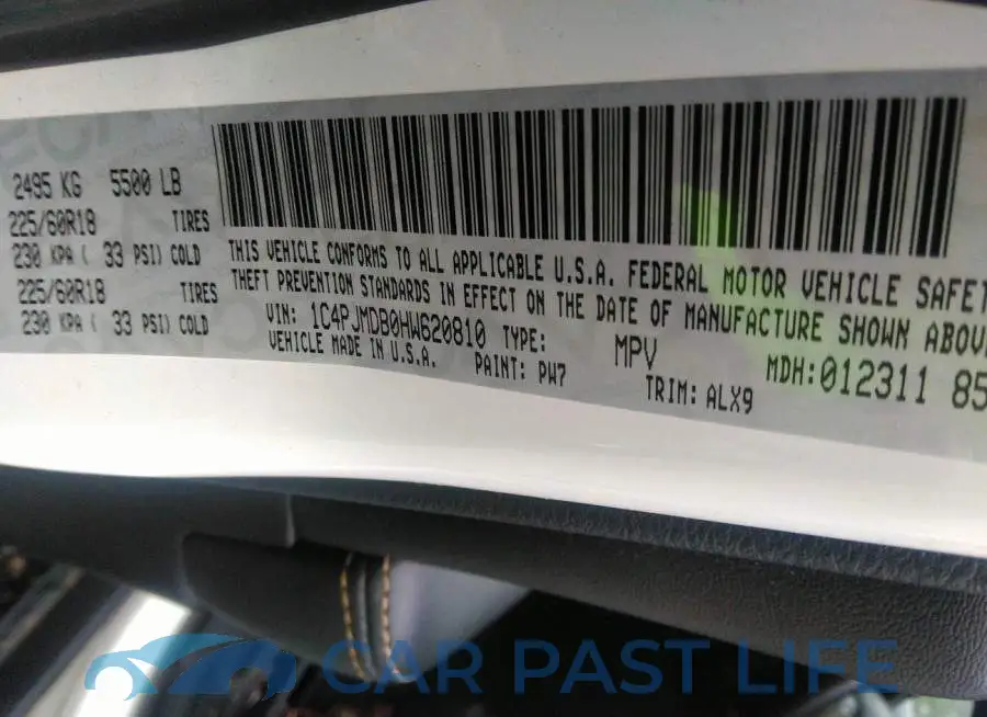 1C4PJMDB0HW620810# 9