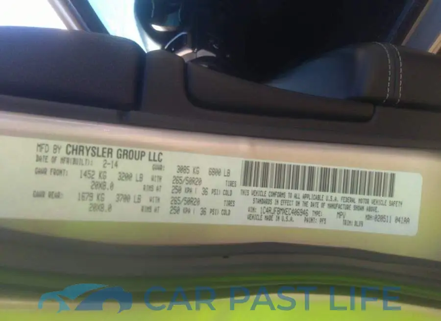 1C4RJFBMXEC406946# 9