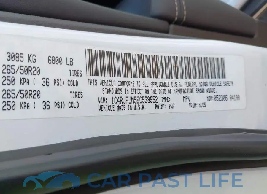 1C4RJFJM5EC538952# 9
