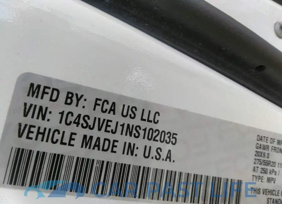 1C4SJVEJ1NS102035# 9