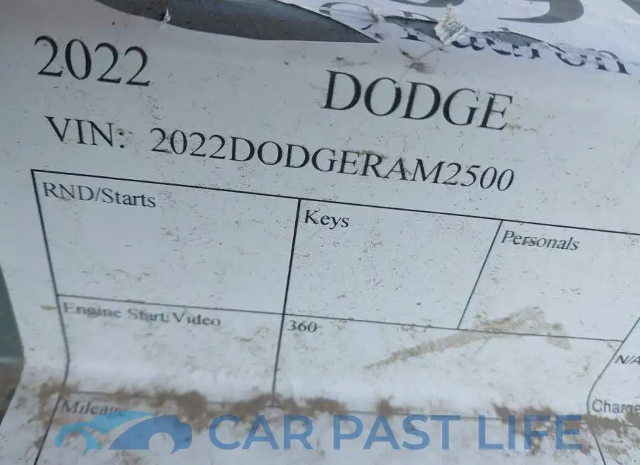 2022DODGERAM2500# 9
