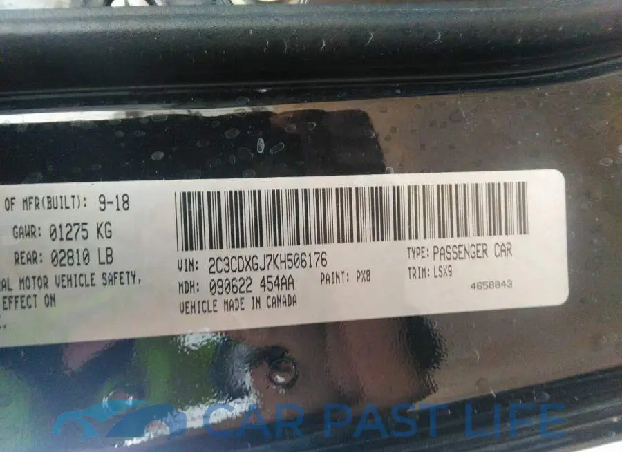 2C3CDXGJ7KH506176# 9