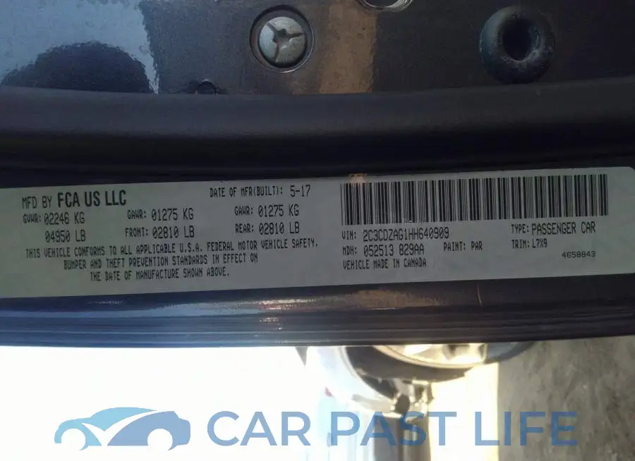 2C3CDZAG1HH640909# 9