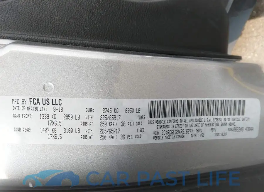 2C4RDGEG9KR516277# 9