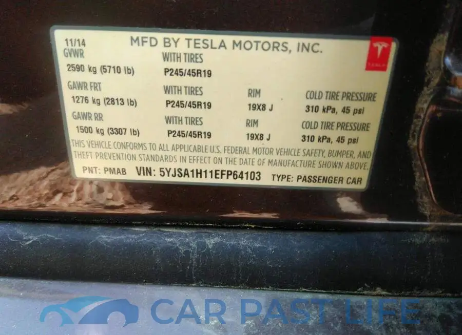 5YJSA1H11EFP64103# 9