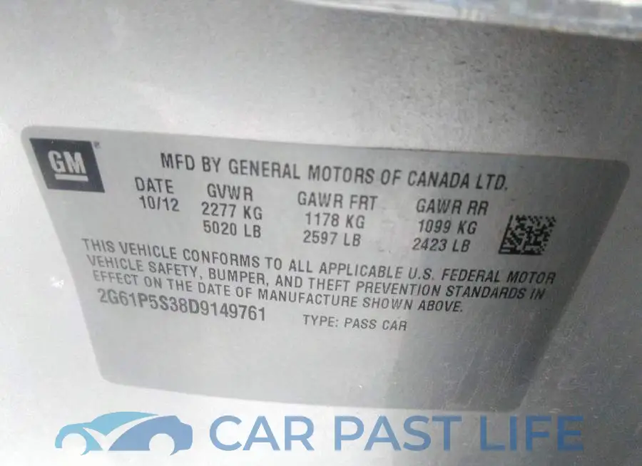 2G61P5S38D9149761# 9
